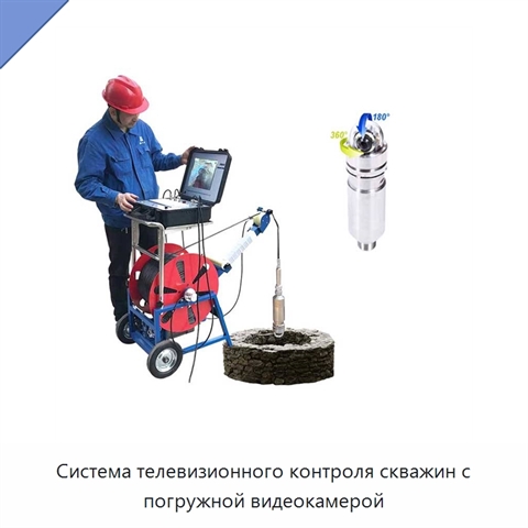 Система телевизионного контроля скважин с погружной видеокамерой
