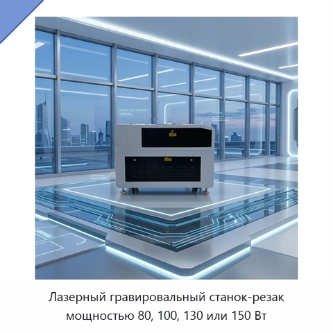 Лазерный гравировальный станок-резак мощностью 80, 100, 130 или 150 Вт
