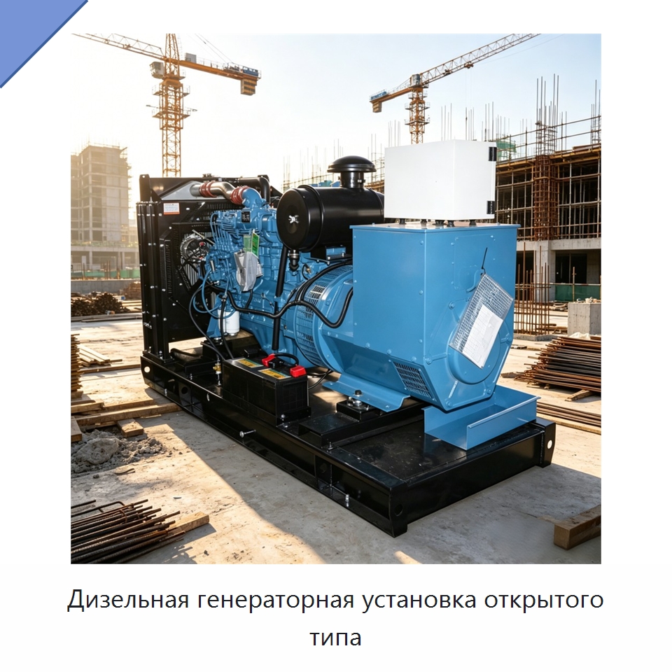 Дизельная генераторная установка открытого типа — Дизельные генераторы