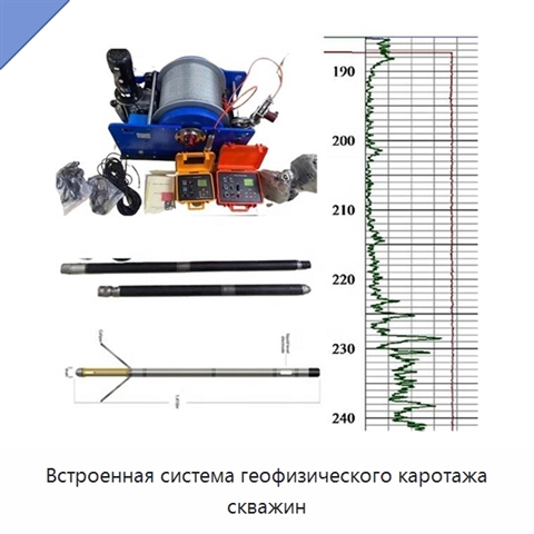Встроенная система геофизического каротажа скважин