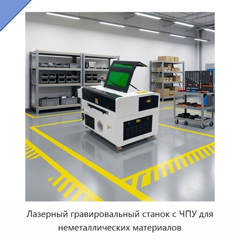 Лазерный гравировальный станок с ЧПУ для неметаллических материалов