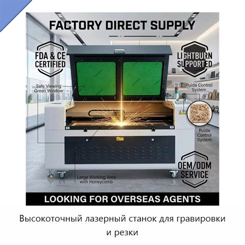Высокоточный лазерный станок для гравировки и резки