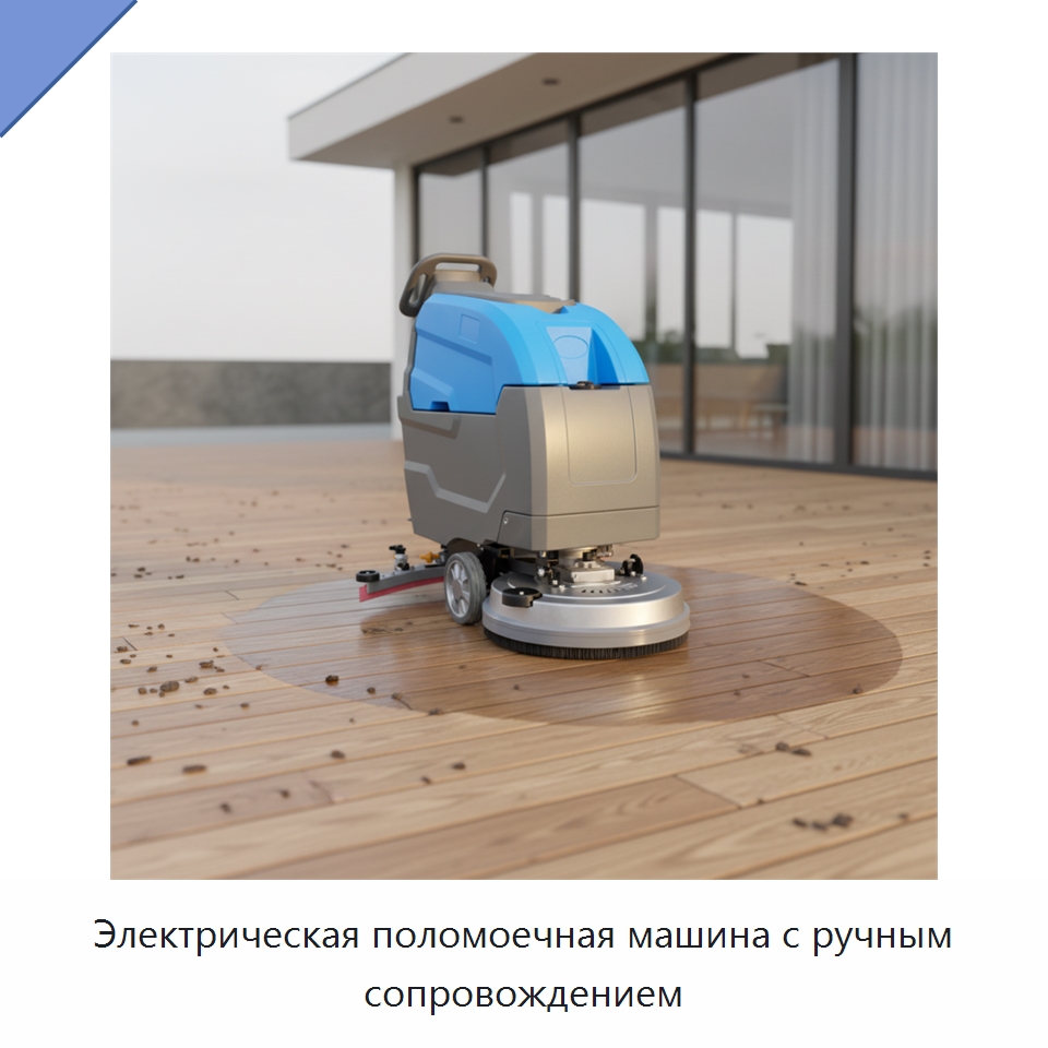 Электрическая поломоечная машина с ручным сопровождением — Подметальные машины