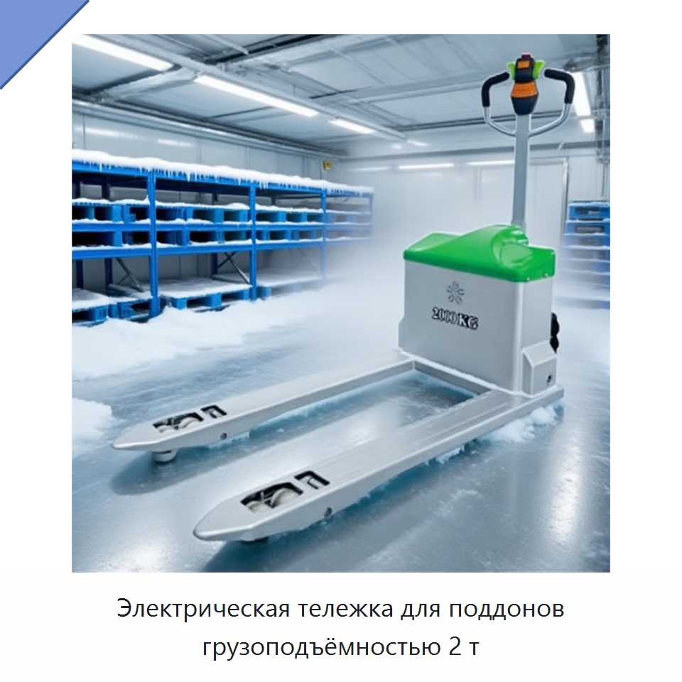 Электрическая тележка для поддонов грузоподъёмностью 2 т — Вилочные погрузчики