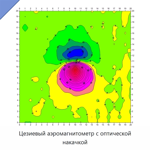 Цезиевый аэромагнитометр с оптической накачкой