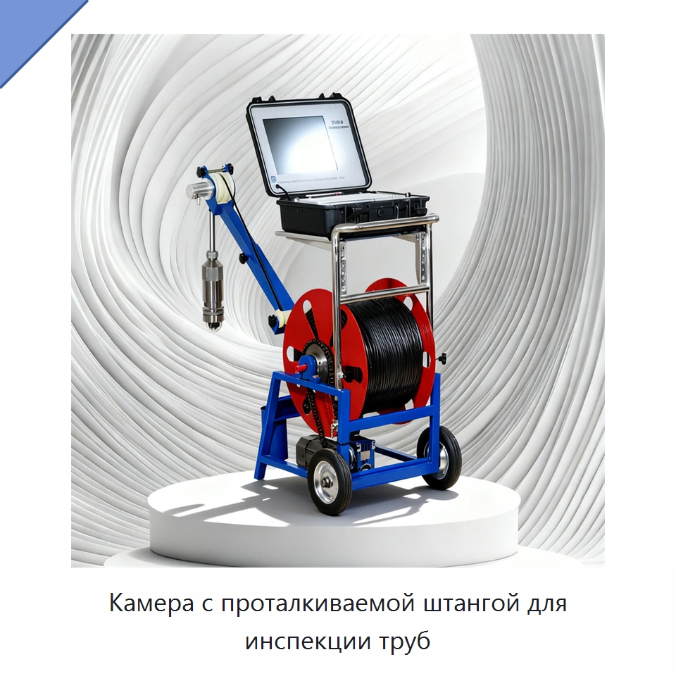 Камера с проталкиваемой штангой для инспекции труб — Прочие измерительные приборы