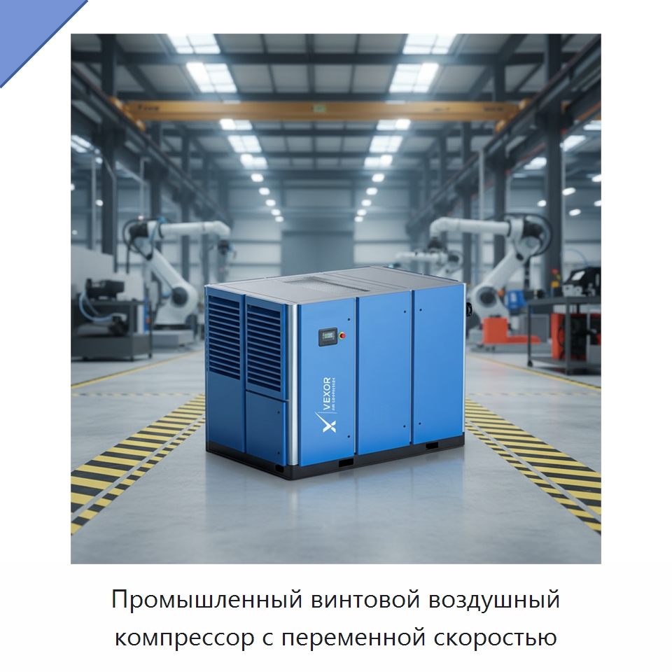 Промышленный винтовой воздушный компрессор с переменной скоростью — Промышленные компрессоры