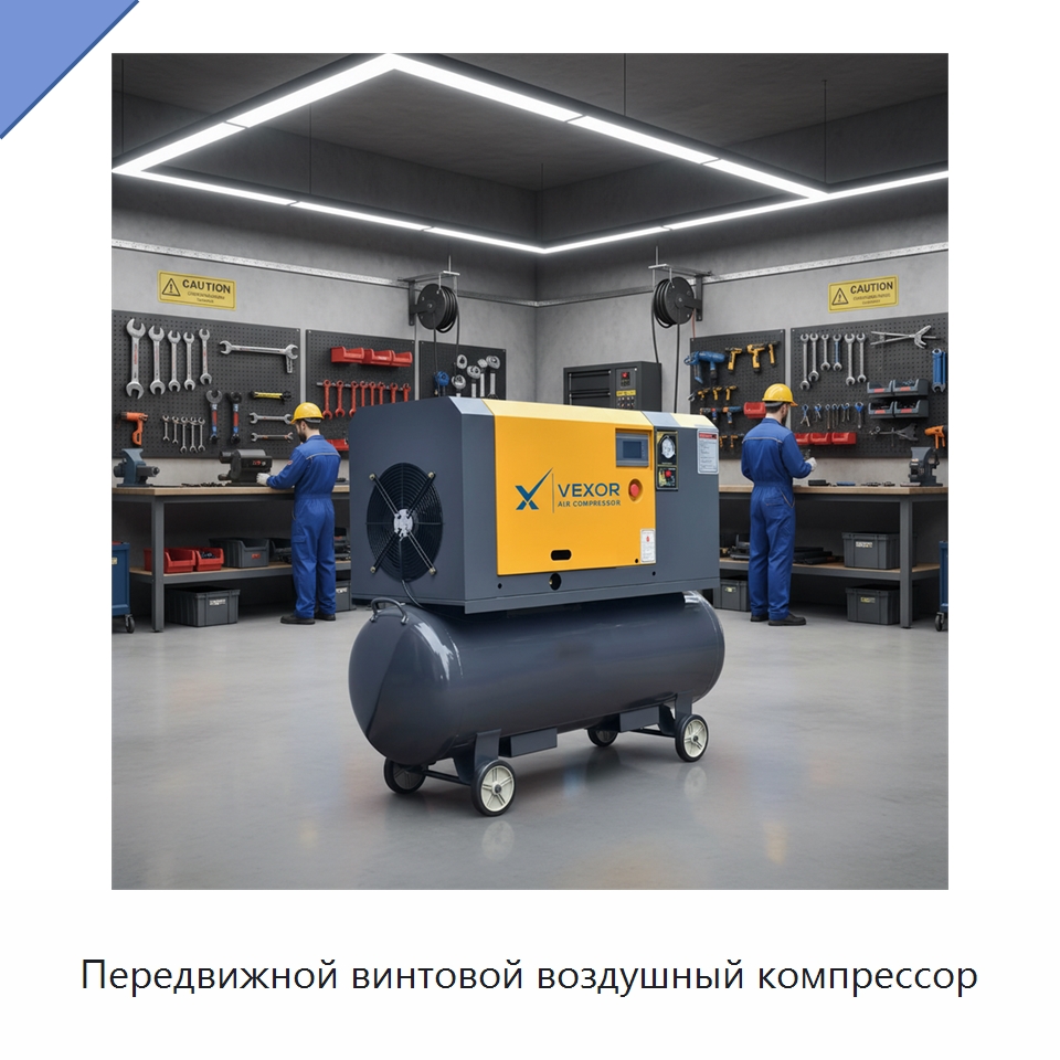 Передвижной винтовой воздушный компрессор — Промышленные компрессоры