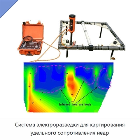 Система электроразведки для картирования удельного сопротивления недр