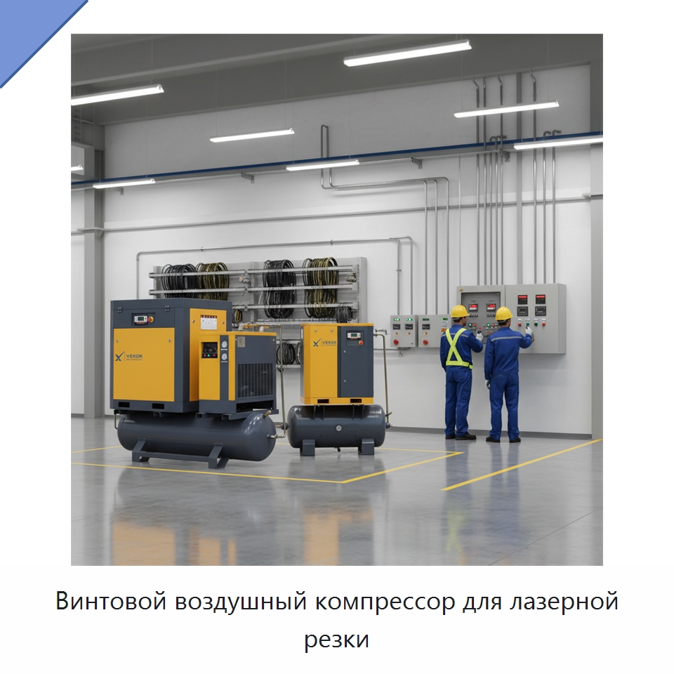 Винтовой воздушный компрессор для лазерной резки — Промышленные компрессоры