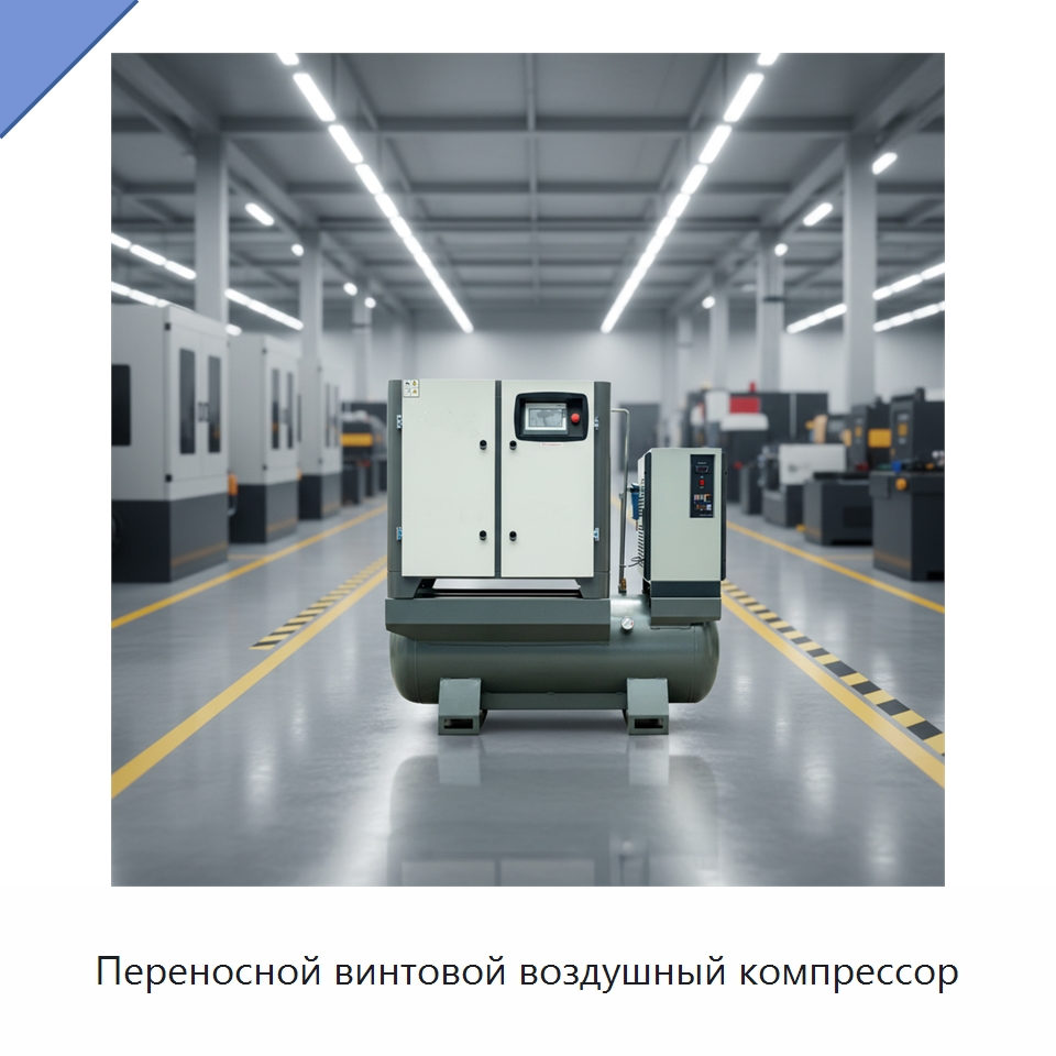 Переносной винтовой воздушный компрессор — Промышленные компрессоры