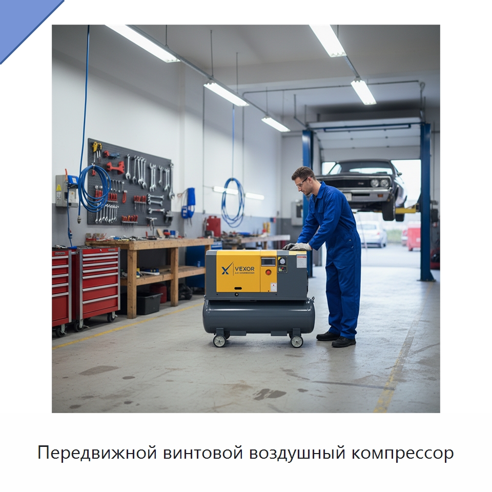 Передвижной винтовой воздушный компрессор — Промышленные компрессоры