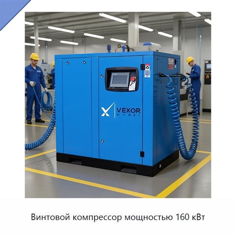 Винтовой компрессор мощностью 160 кВт