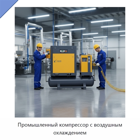 Промышленный компрессор с воздушным охлаждением