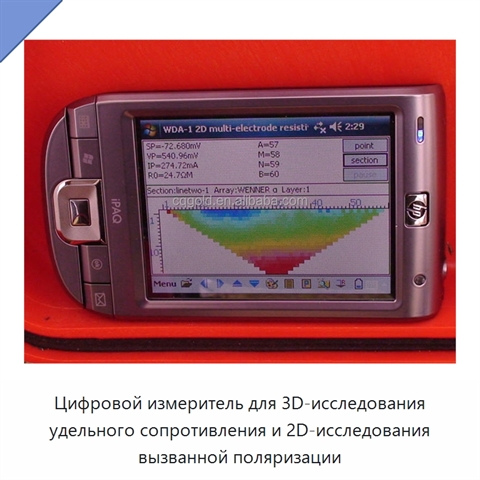 Цифровой измеритель для 3D-исследования удельного сопротивления и 2D-исследования вызванной поляризации
