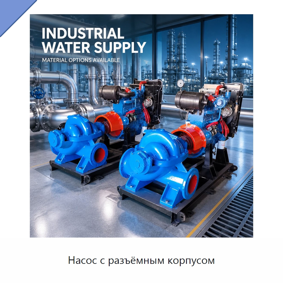 Насос с разъёмным корпусом — Насосы