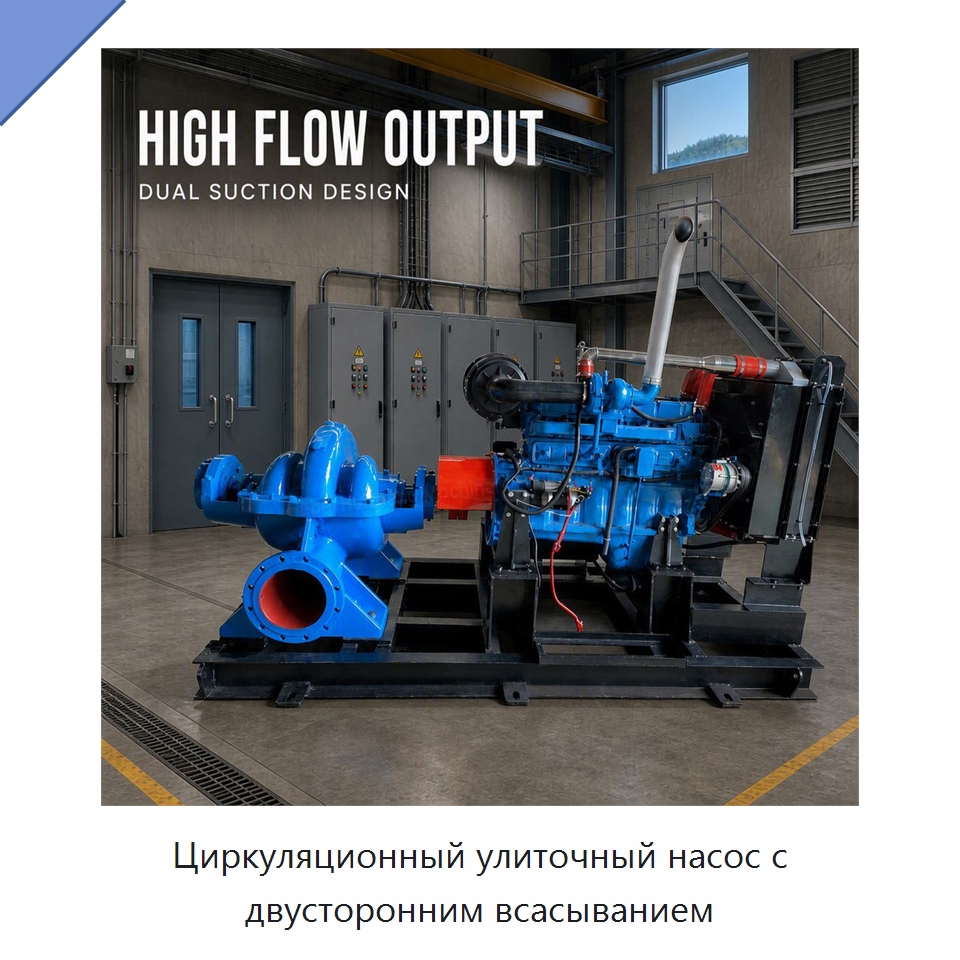 Циркуляционный улиточный насос с двусторонним всасыванием — Насосы