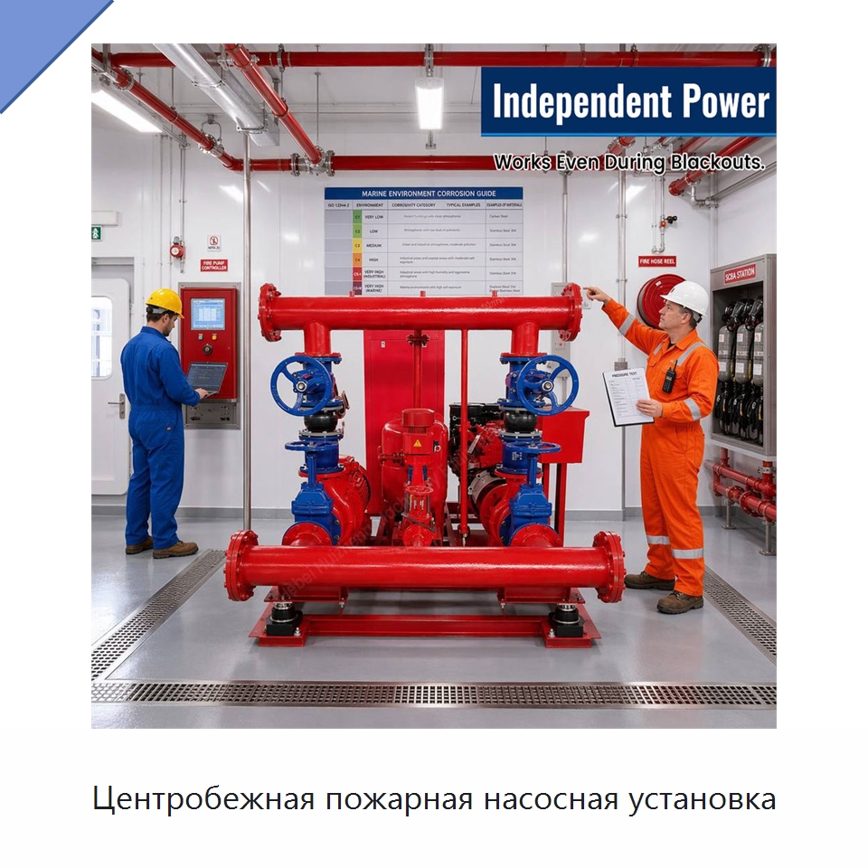 Центробежная пожарная насосная установка — Насосы