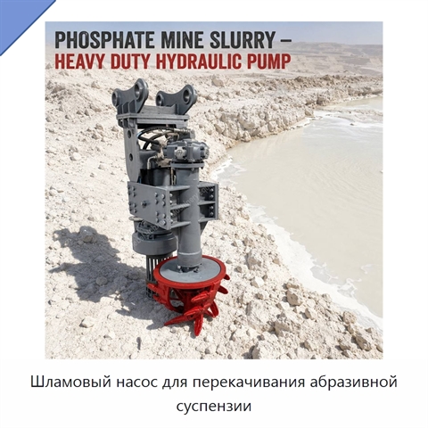 Шламовый насос для перекачивания абразивной суспензии