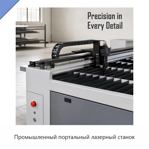 Промышленный портальный лазерный станок