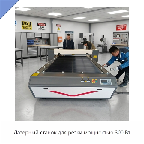 Лазерный станок для резки мощностью 300 Вт