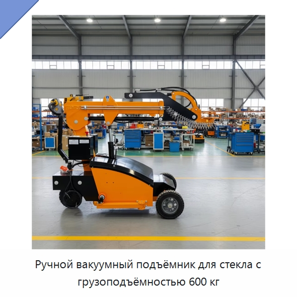 Ручной вакуумный подъёмник для стекла с грузоподъёмностью 600 кг — Оборудование для производства стекла