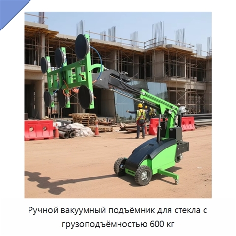 Ручной вакуумный подъёмник для стекла с грузоподъёмностью 600 кг