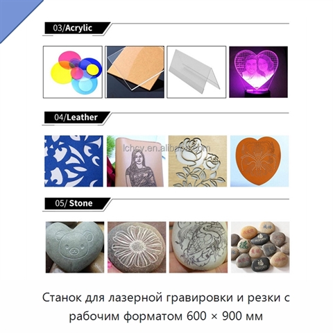 Станок для лазерной гравировки и резки с рабочим форматом 600 × 900 мм