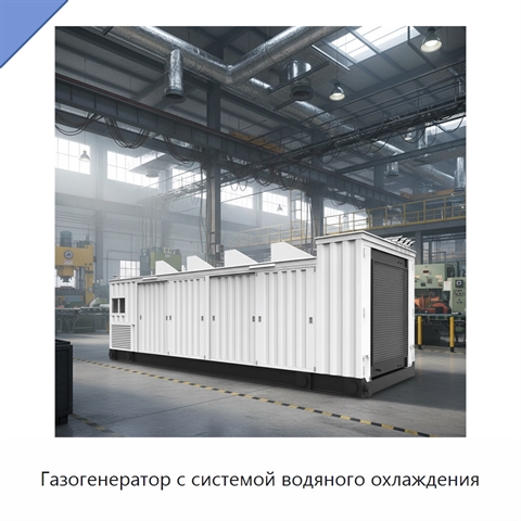 Газогенератор с системой водяного охлаждения