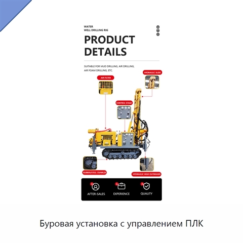 Буровая установка с управлением ПЛК