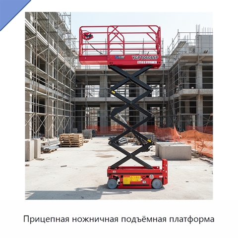 Прицепная ножничная подъёмная платформа