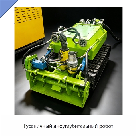 Гусеничный дноуглубительный робот
