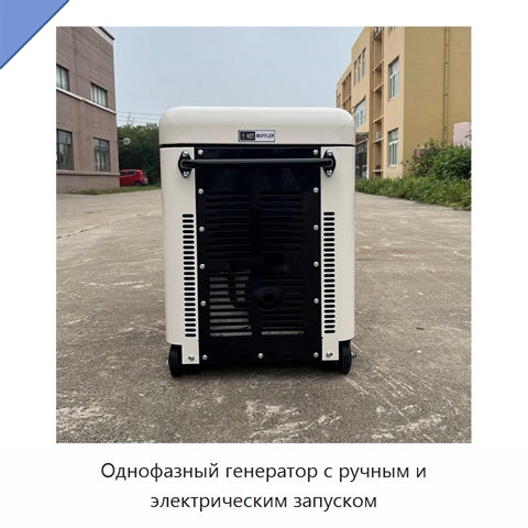 Однофазный генератор с ручным и электрическим запуском