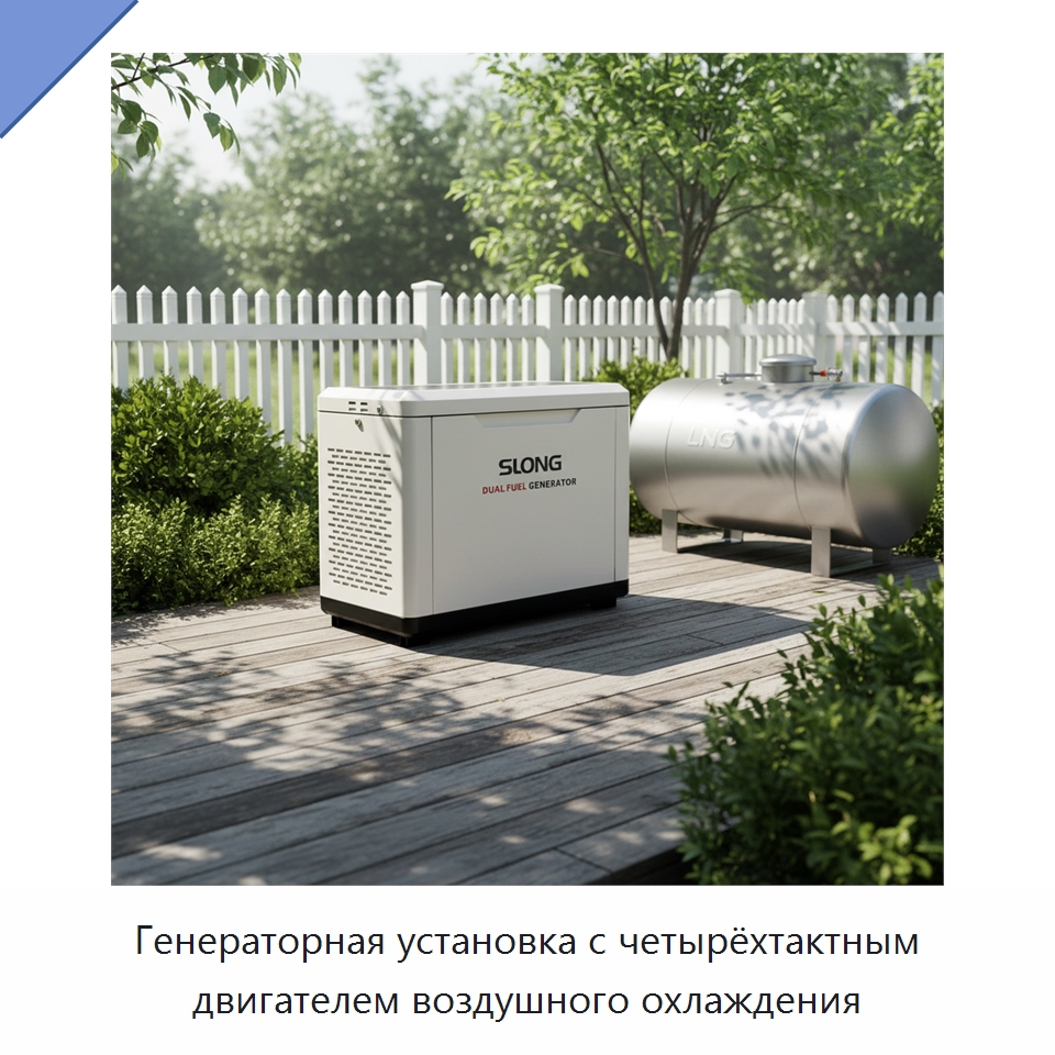 Генераторная установка с четырёхтактным двигателем воздушного охлаждения — Бензиновые генераторы