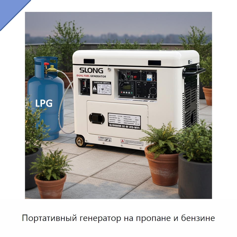 Портативный генератор на пропане и бензине — Бензиновые генераторы