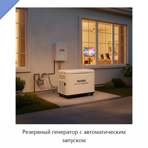 Резервный генератор с автоматическим запуском