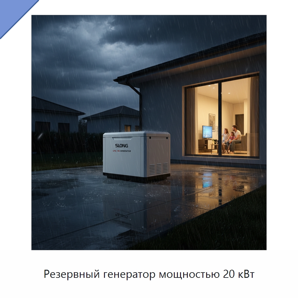 Резервный генератор мощностью 20 кВт — Газотурбинные генераторы