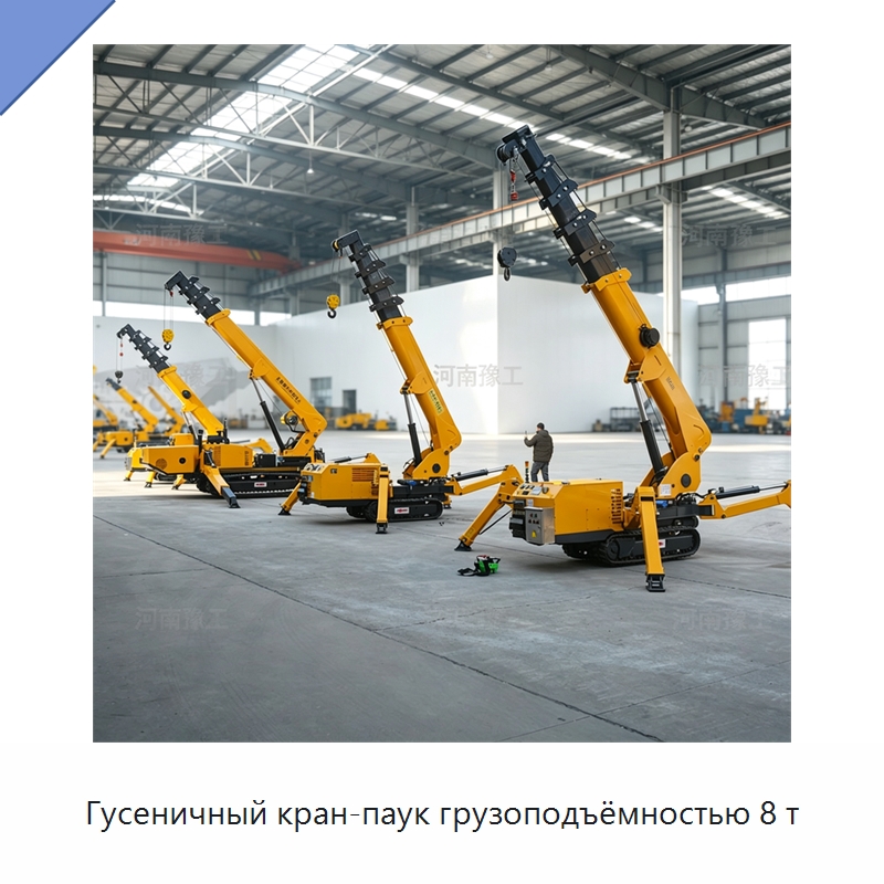 Гусеничный кран-паук грузоподъёмностью 8 т — Краны