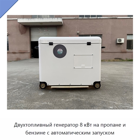 Двухтопливный генератор 8 кВт на пропане и бензине с автоматическим запуском