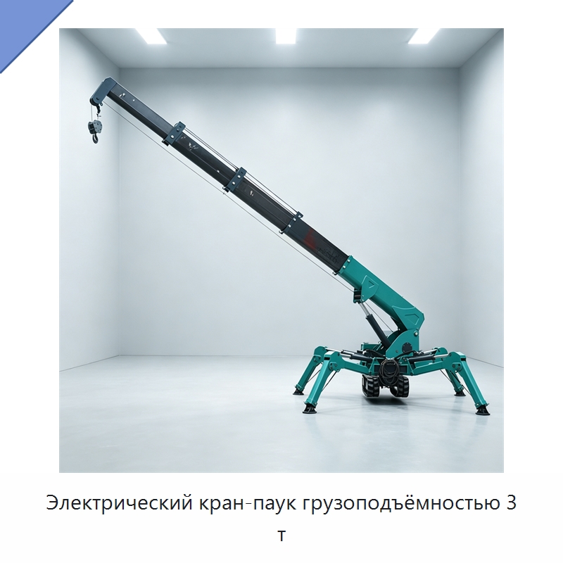 Электрический кран-паук грузоподъёмностью 3 т — Краны
