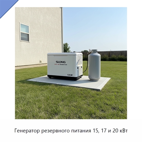 Генератор резервного питания 15, 17 и 20 кВт