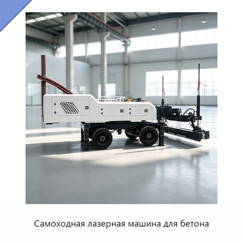 Самоходная лазерная машина для бетона