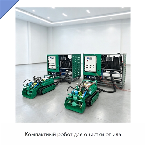 Компактный робот для очистки от ила
