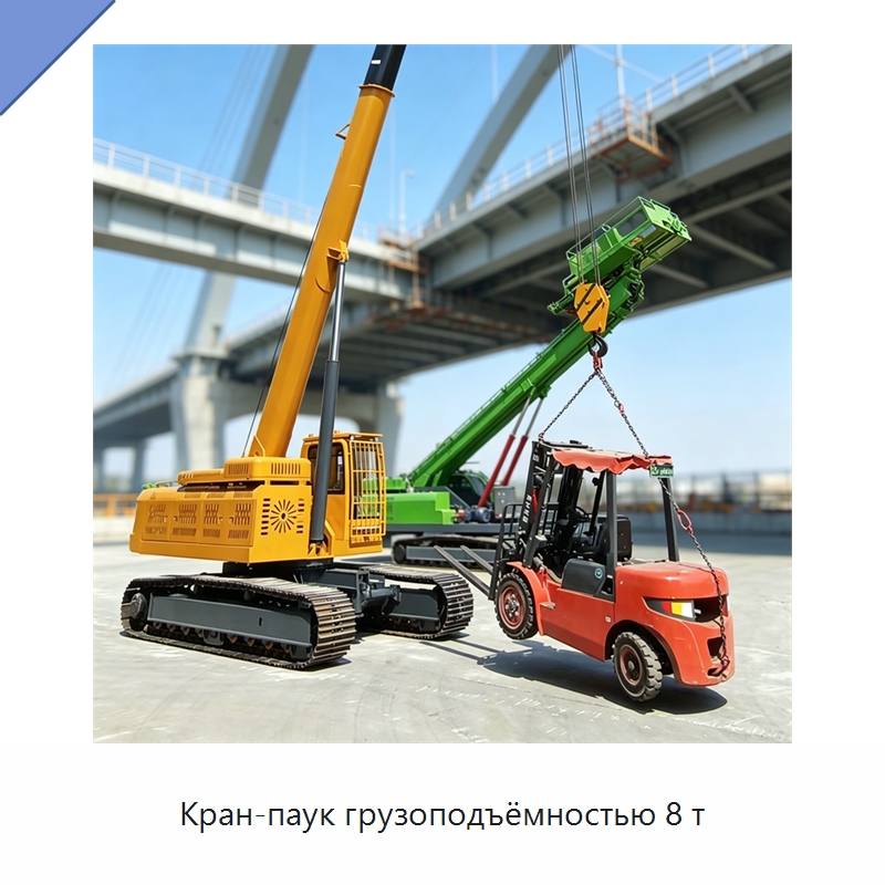 Кран-паук грузоподъёмностью 8 т — Краны