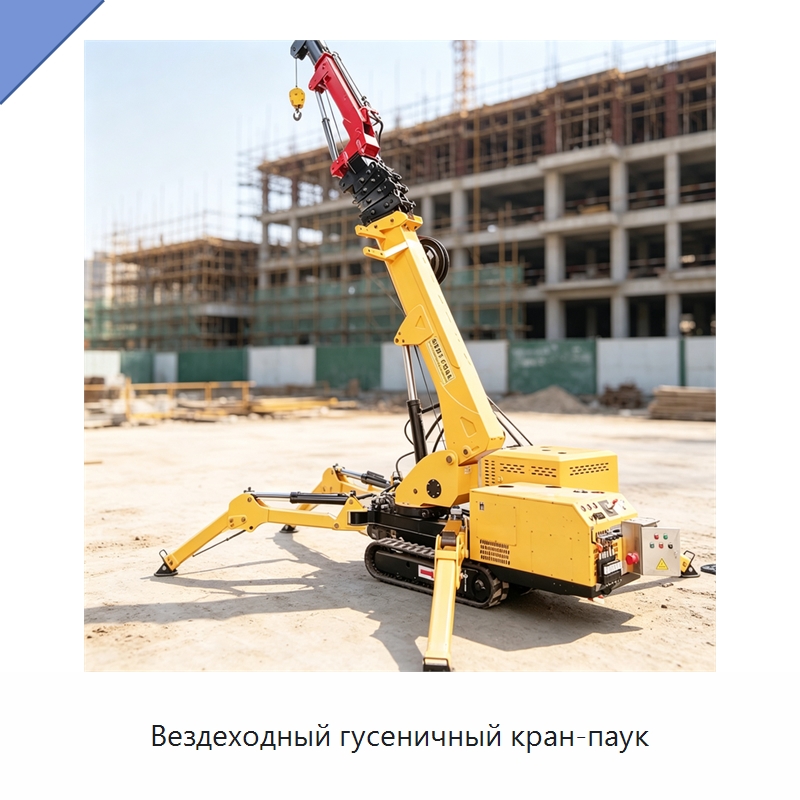 Вездеходный гусеничный кран-паук — Краны