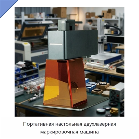 Портативная настольная двухлазерная маркировочная машина