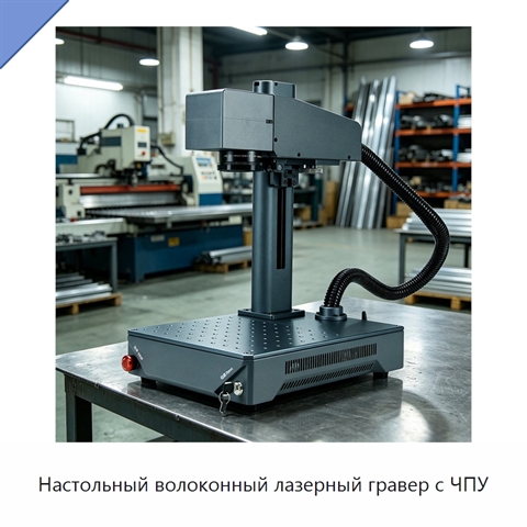 Настольный волоконный лазерный гравер с ЧПУ