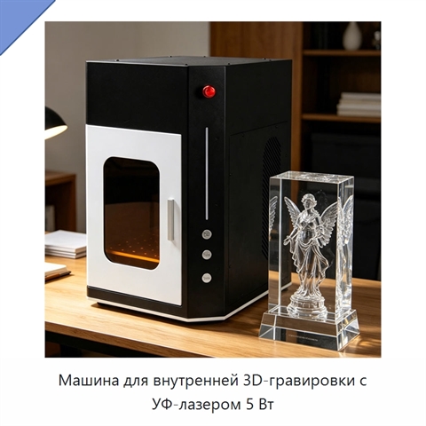 Машина для внутренней 3D-гравировки с УФ-лазером 5 Вт