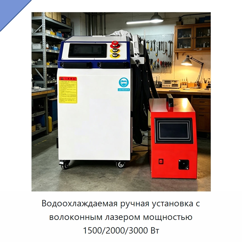 Водоохлаждаемая ручная установка с волоконным лазером мощностью 1500/2000/3000 Вт — Установки лазерной сварки