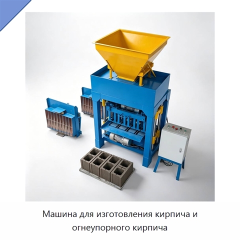 Машина для изготовления кирпича и огнеупорного кирпича
